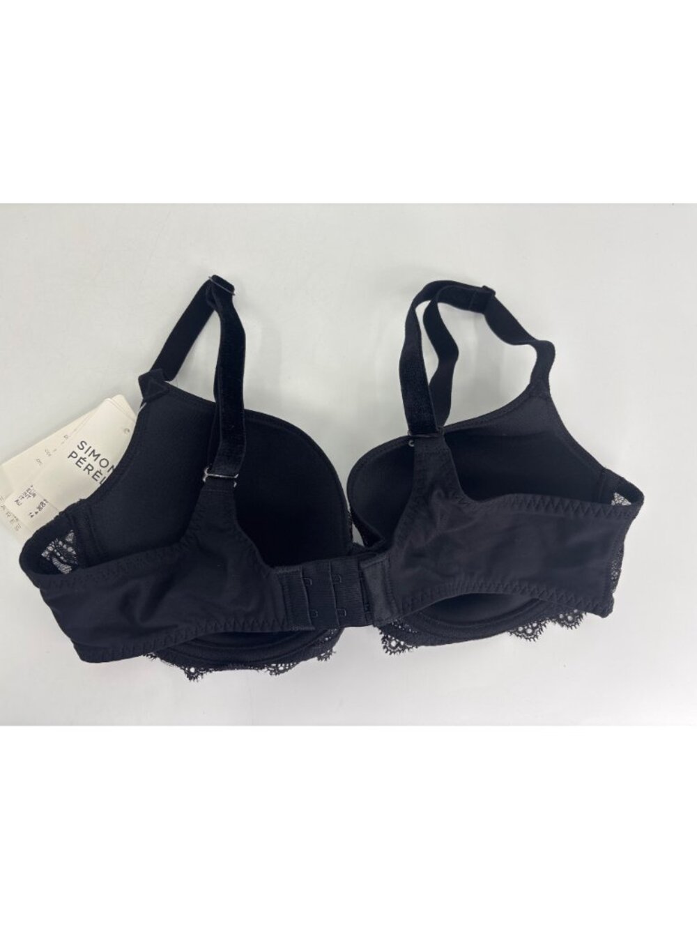 Simone Perele Escale 3d Plunge T-Shirt Underwire Lace Trim Bra Black 36C NEW - Picture 6 of 7